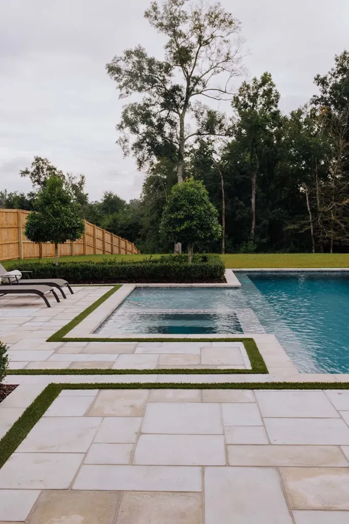 beautiful tile next to pool shelly project