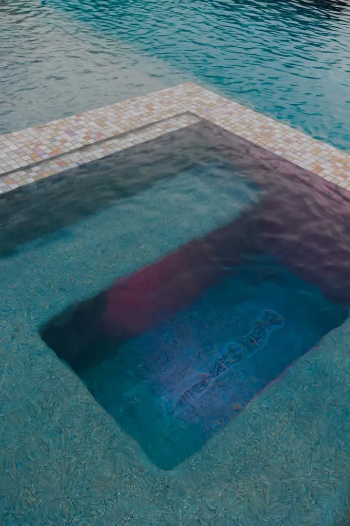 bottom of pool hot tub shelly